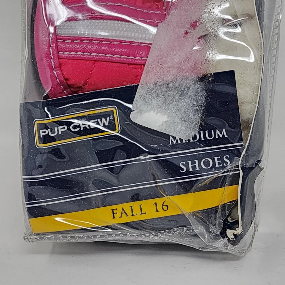 Pup Crew Dog Shoes Medium Set of 4 Boots Zip Ankle Strap Rain Snow Paw Protectio - Image 2 of 4