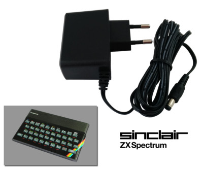Netzteil für Sinclair ZX Spectrum 16K & 48K - Kabel 1,5m EU Stecker AC Adapter
