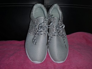 silver glitter trainers ladies