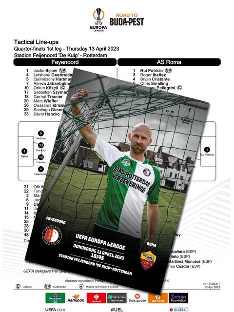 FEYENOORD Netherlands ROMA Italy 13 April 2023 EL Q FINAL FAN 12 pg+ OFFICIAL LU FEYENOORD Netherlands ROMA Italy 13 April 2023 EL Q FINAL FAN 12 pg+ OFFICIAL LU