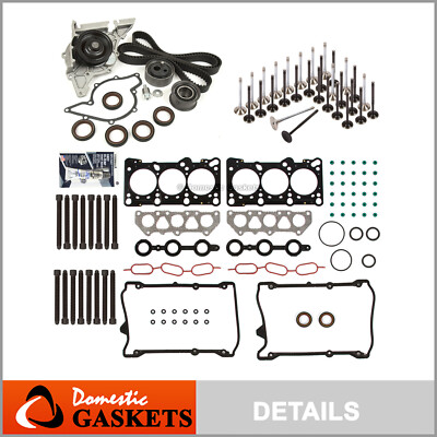 Head Gasket Set Valves Timing Belt Kit Fit 98-05 Volkswagen Audi 2.8L DOHC
