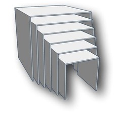 Square Nesting Plinth Retail Riser Counter Exhibition Display Stand Shelves