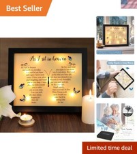 Heartfelt LED Memorial Shadow Box for Loving Remembrance - Sympathy Gift