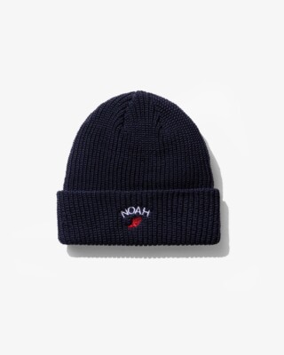 New Noah NY core logo Navy Winged Foot Beanie !!!!! aime leon palace kith