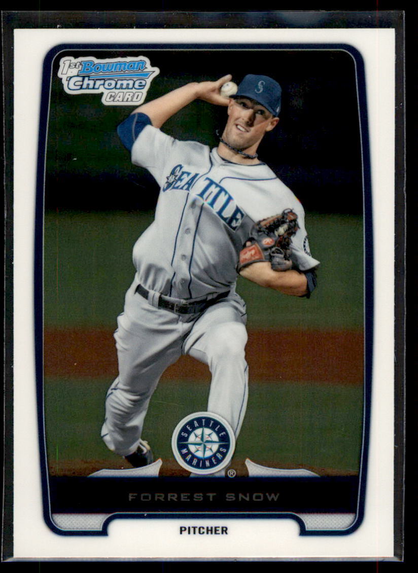 2012 Bowman Chrome Prospects Forrest Snow #BCP207 Seattle Mariners