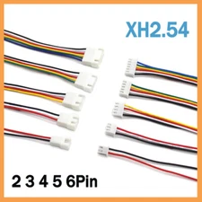 JST- XH2.54mm Pitch Female Male Connector Cable Plug Socket Wires 2 Pin -6 Pin