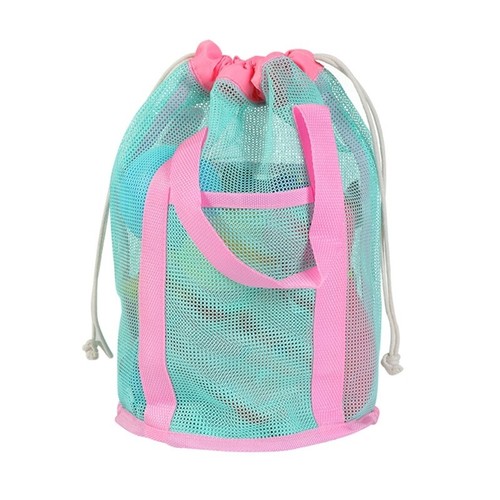 Mesh Beach Bag Seashells Storage Bag Large Capacity Beach Handbag Sand Toy Bag - Picture 7 of 14