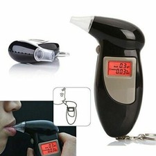 Digital Alcohol Breath Tester Breathalyzer Analyzer Detector Test Keychain NFG
