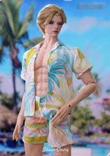 1/3 BJD Doll Boy Male Resin Ball Jointed Body With Face Makeup Wig Clothes Toy