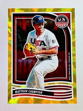 Matthew Champion 2024 Panini Stars & Stripes Gold Lightning /10