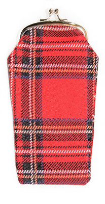 Signare, Brillenetui, Tartan, Schottenkaro, Knipsverschluss, Clan-Kilt,