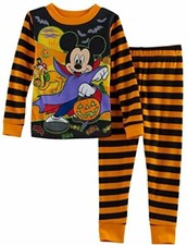 Mickey Mouse Boy's Glow-In-The-Dark Halloween Trick Or Treat Pajama Set