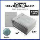 1-9000 #0 DVD 7.5x10 "EcoSwift" Poly Bubble Mailer Padded Envelope Bags 7.5 x 10