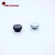 FREEZEMOD 2/5 pcs Pc Water Cooler Fitting Stop End Plug Smooth Hand Twist Lock