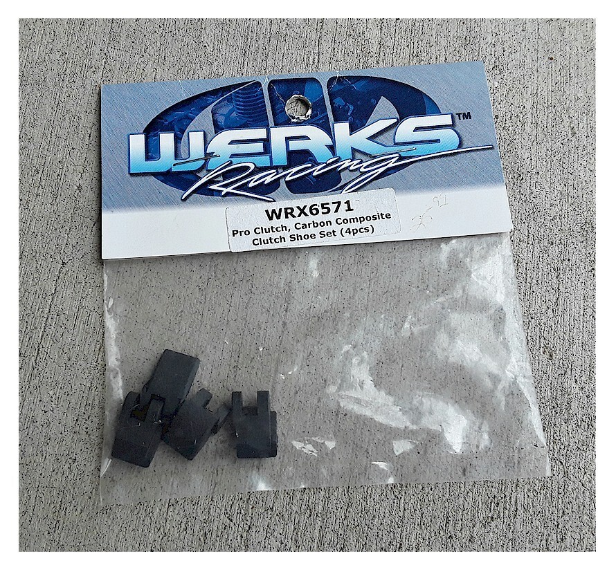 Werks Racing Pro Clutch Carbon Clutch Shoe Set (4) WRX6571 Kyosho