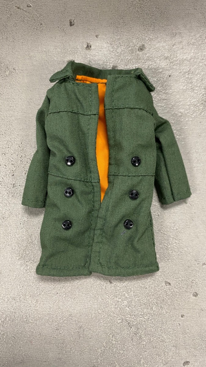 KC-LTC-DLX-GN: 1/12 deluxe trench coat for 6