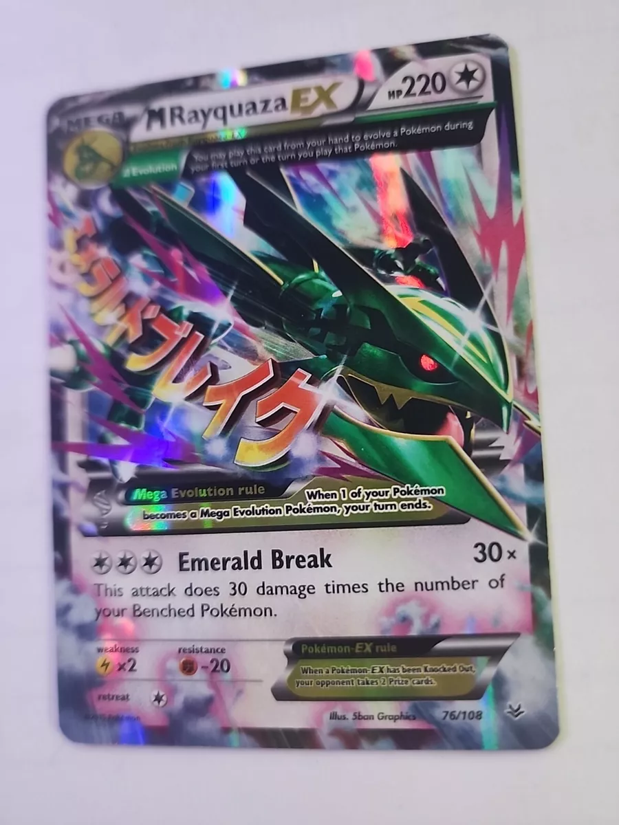  Pokemon - Mega-Rayquaza-EX (76/108) - XY Roaring Skies