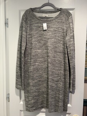 lou and grey sweatshirt dress BETHANY SWEATER DRESS-H. GREY L main image 1
