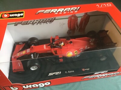 Ferrari SF21 Carlos Sainz Burago No 55 Bburago 1:18