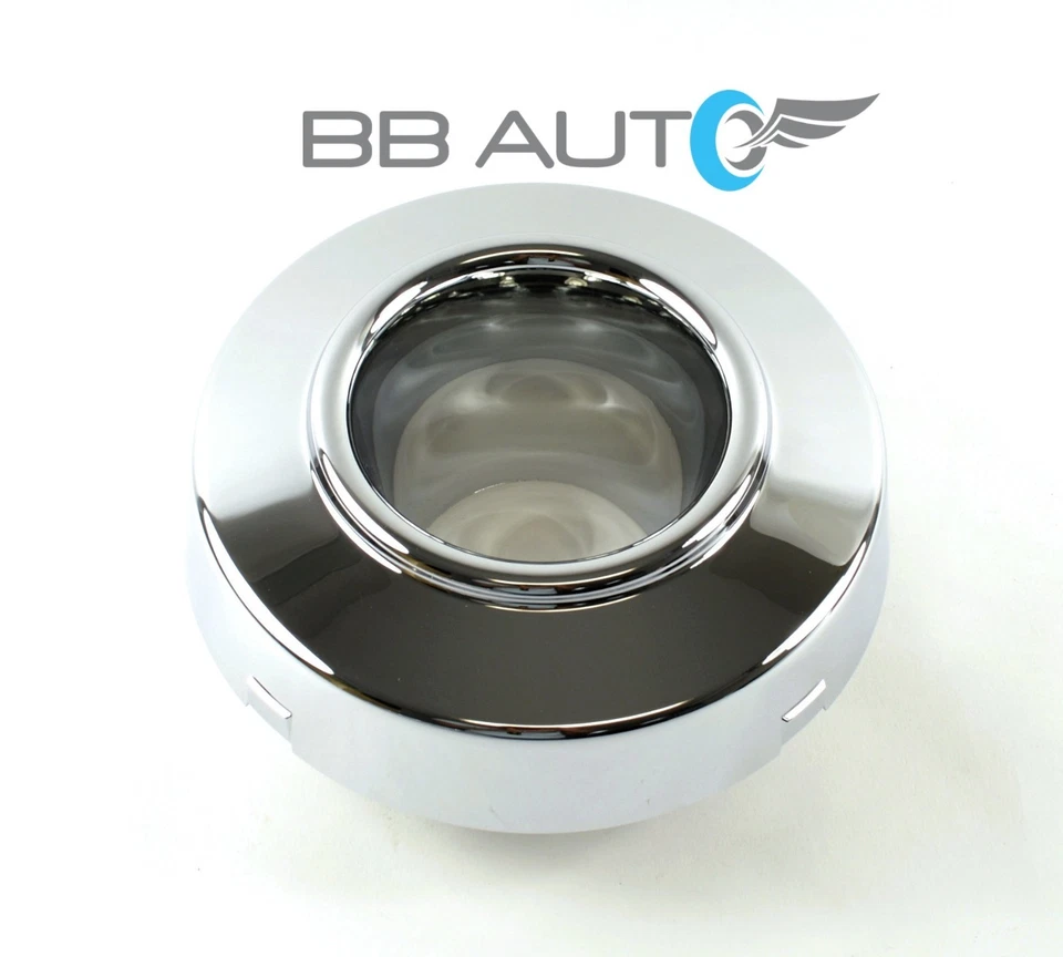 NEW 99-04 FORD F350 SUPER DUTY DUALLY FRONT 4X4 4WD ALLOY WHEEL CENTER CAPS PAIR - Image 3 of 4