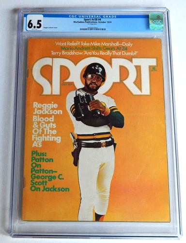 Reggie Jackson Mr. October CGC 6.5 October 1974 Sport Magazine Newsstand