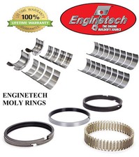 Chevy Chevrolet 454 7.4 91 00 Enginetech Rod - Main Bearings With Moly Rings