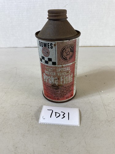 Bowes Seal Fast 500 Special Motor Vehicle Brake Fluid Car Care 2909 can 7D31