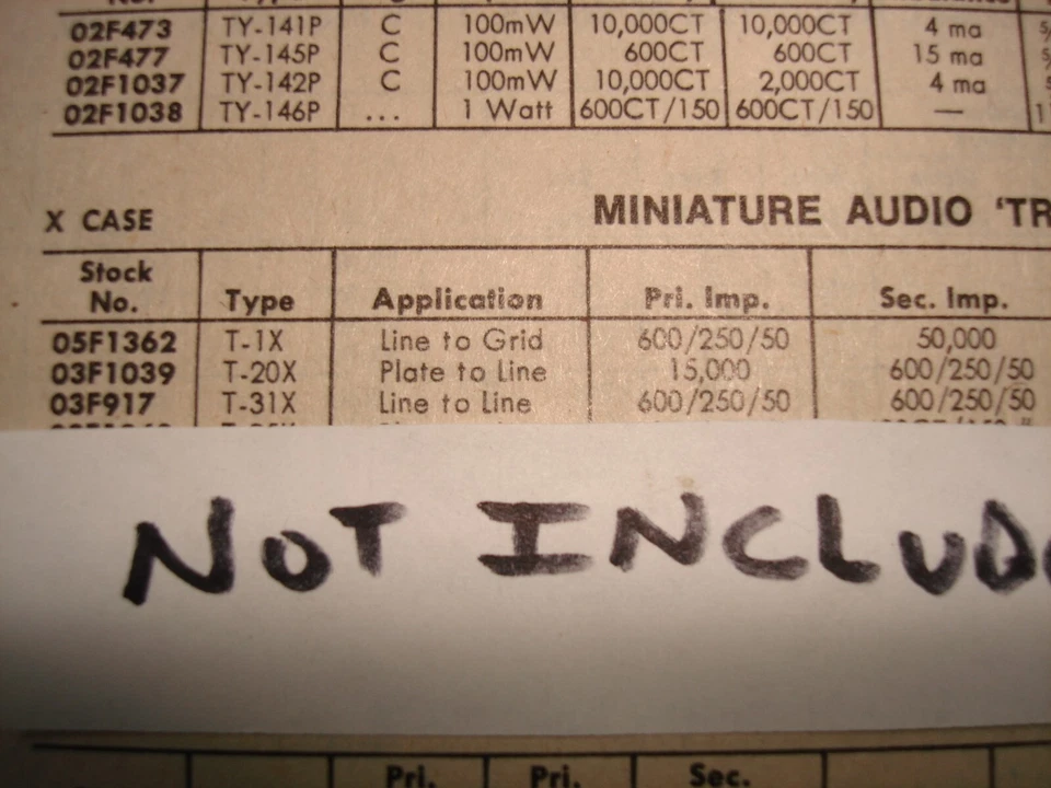 Vintage Triad Audio Transformer T-20X 15K Plate to Line 600/250/50 Ohms - Image 2 of 4