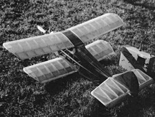 Bippi Bipe Sport Biplano 34" WS RC Modello Aereo Stampato Piani Modelli