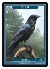 Bird 1/1 Flying Token  Artist David Martin MTG Magic Token Givememana