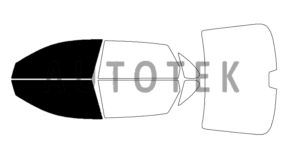 Película precortada ventanas delanteras de dos puertas cualquier tono % para Toyota Avalon 1995-1999 Foto 2 de 4