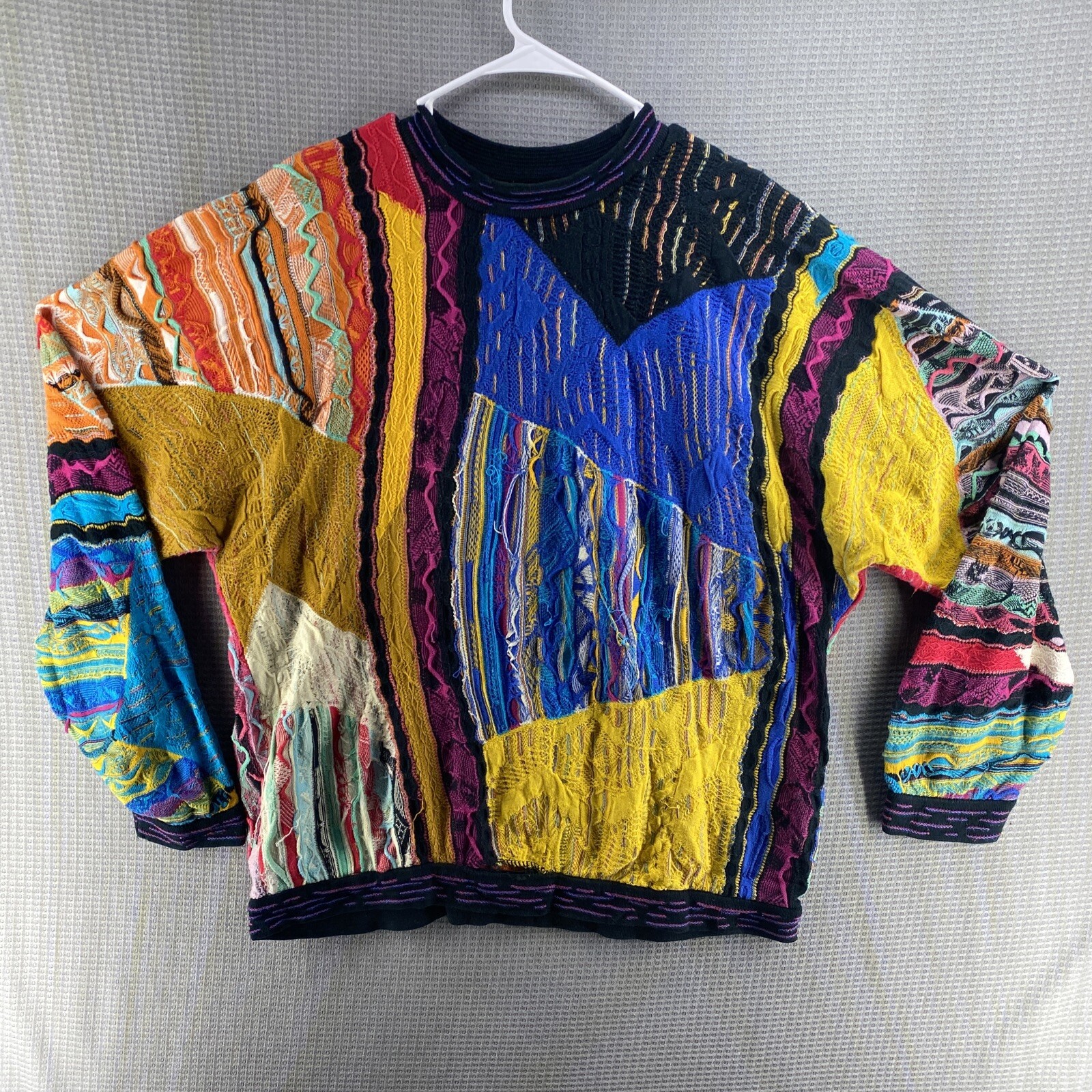 Vintage Coogi 3D Knit Sweater Biggie 