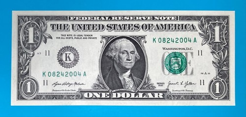 August 24, 2004 (К 08242004 A) BIRTHDAY Note $1 One Dollar Bill *UNC* - Picture 2 of 4