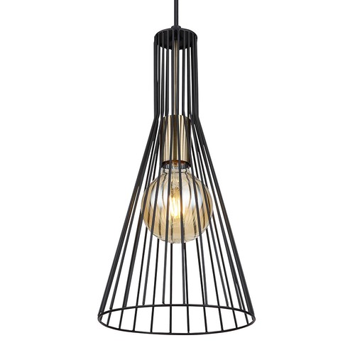Lampada Pendente Luce Sala da Pranzo Nero Ottone Antico Cucina H 120cm - Foto 9 di 9