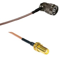 RG316 RP-TNC Male Angle to SMA Female Long RF Cable Rapid-SHIP LOT