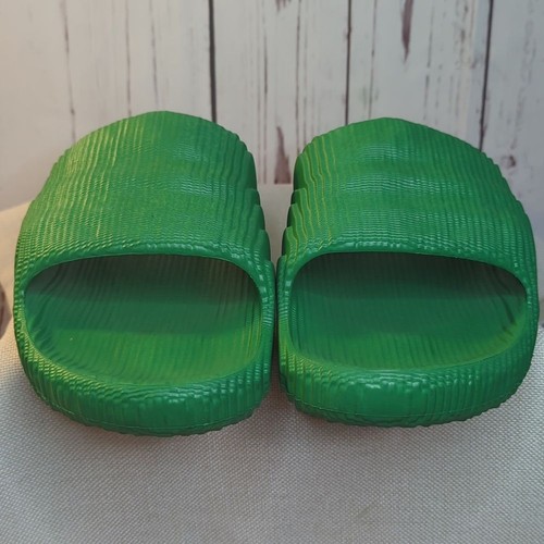 Adidas Originals Adilette 22 Slip On Slides Collegiate Bold Green Mens 12 UK 11 - Picture 14 of 14