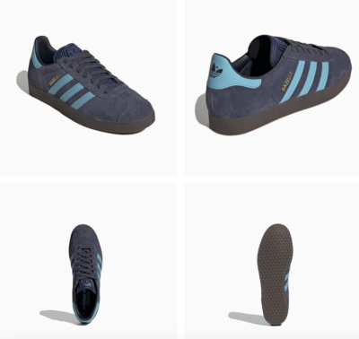 Size 4.5 - adidas Gazelle Shadow Navy Clear Blue for sale online | eBay