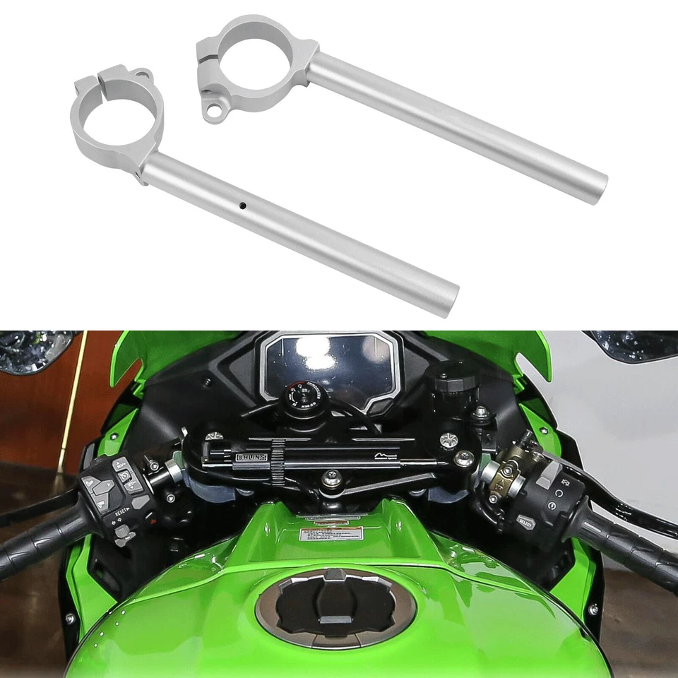 Manillar con clip izquierdo y derecho para Kawasaki Ninja ZX-10R ZX10R 2016-2020 2017 Foto 2 de 4