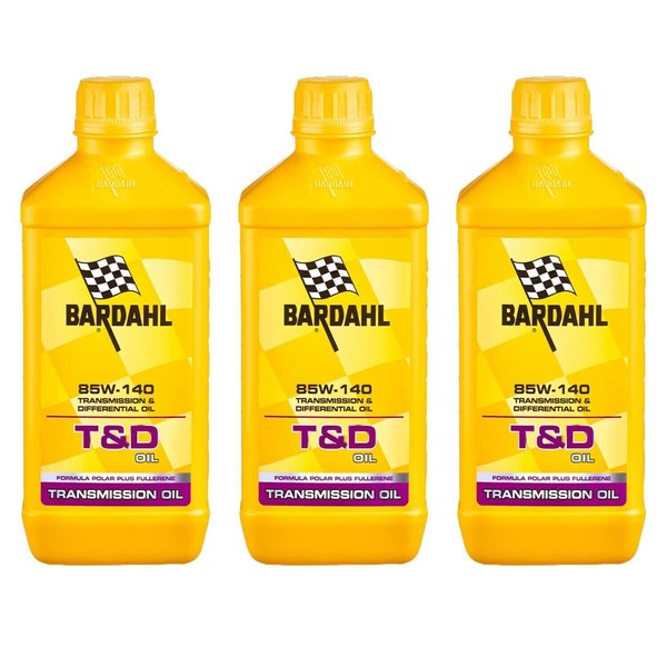 3 Liter Bardahl Bardhal T & D 85W140 ÖL Austausch Differential Getriebe GL4-5-image