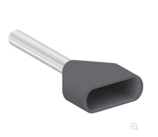 Schneider AZ5DE015 Bootlace ferrule double tm 1.5 mm2 black Linergy 100 per pack