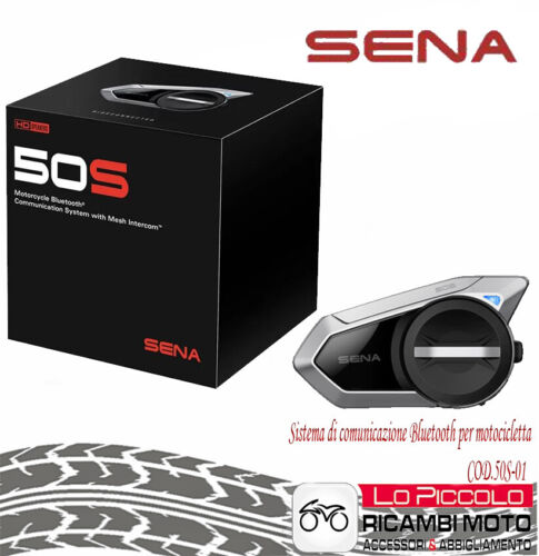 SENA 50S-01 INTERFONO BLUETOOTH MOTO, AUDIO HD,COMANDI VOCALI,RADIO-SINGOLO - Foto 1 di 1