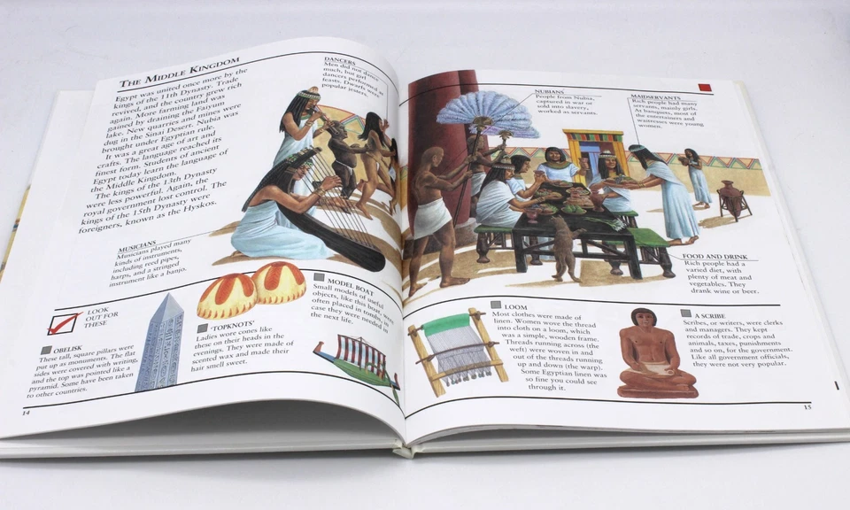 Egyptians Illustrated Hardback Guide History Learning Educational Reading Book - Image 3 of 4