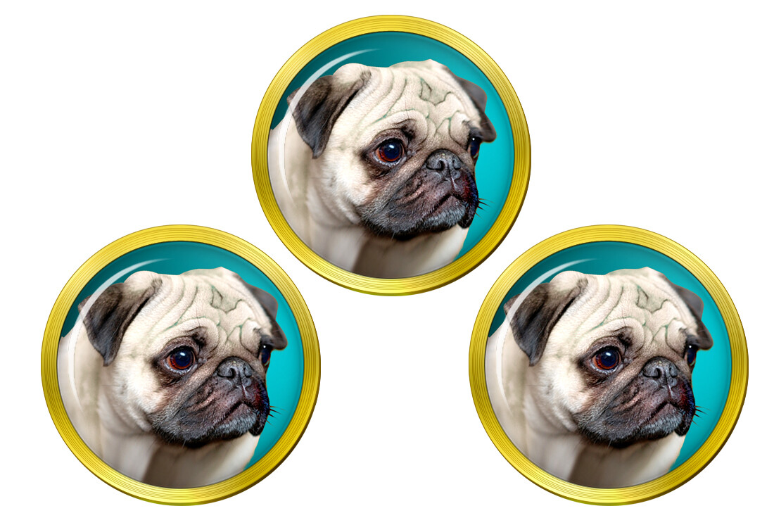 Pug Golf Ball Markers