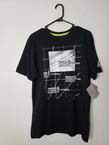 Reebok Men's T Shirt Size Small Black 