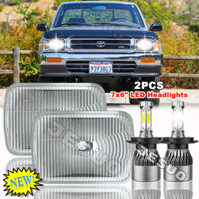 2pcs 5x7 7x6'' Led Headlights Hi/Lo DRL For Toyota Pickup 82-95 Tacoma 1995-1997