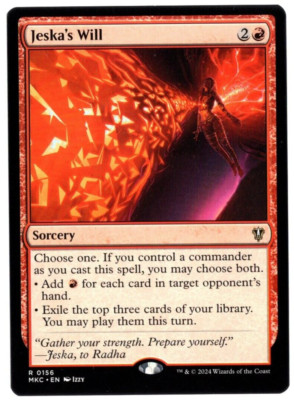 Jeska's Will 0156 Non Foil Rare Murders at Karlov Manor MTG Near Mint