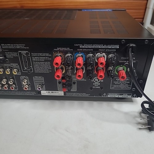 Onkyo HT-R580 HDMI 7.1 Ch 150 Watt Home Theater Digital Radio Tuner AV Receiver - Picture 6 of 12