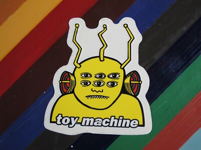 vtg 1990s Toy Machine skateboard sticker - Templeton Thomas Turtle