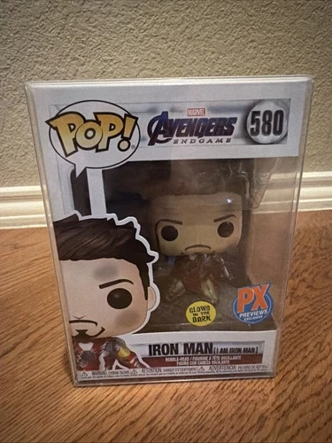 Funko Pop! Vinyl: Marvel - Iron Man (I Am Iron Man) (Metallic) (Glows in the...