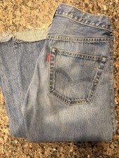 VINTAGE 1960s/70s LEVIS VTC 501 BIG E JAPANESE SELVEDGE RED LABEL FLARED 30x32
